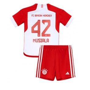 Bayern Munich Jamal Musiala #42 Domaci Dres za Dječji 2023-24 Kratak Rukavima (+ kratke hlače)